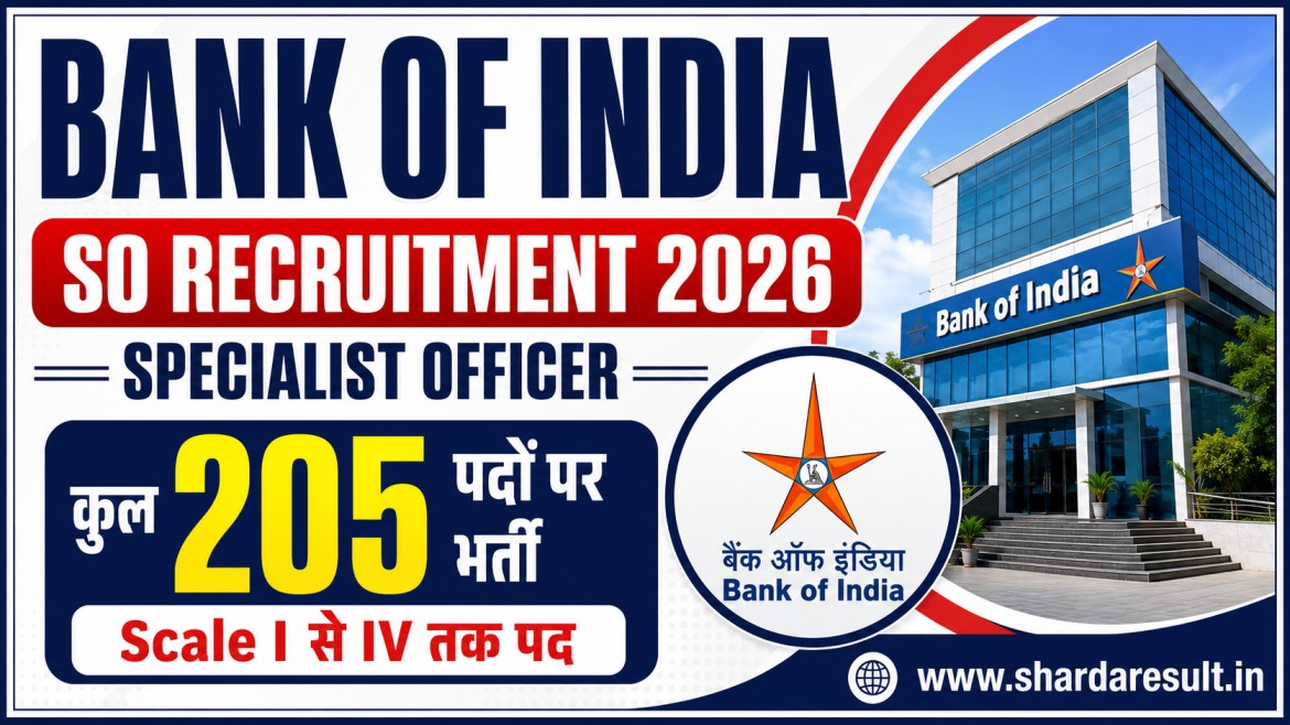 Bank of India SO Recruitment 2026
