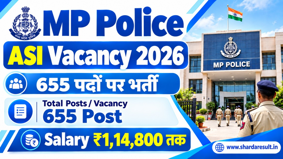 MP Police Subedar (Steno) & ASI Recruitment 2026