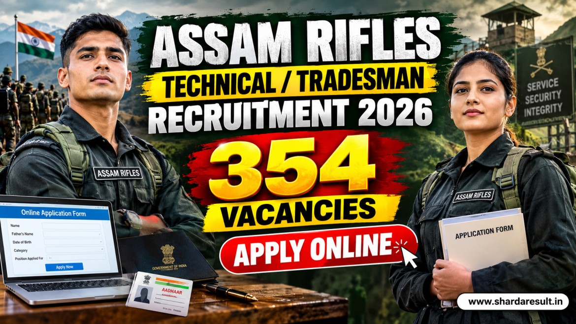 Assam Rifles Technical / Tradesman Recruitment 2026
