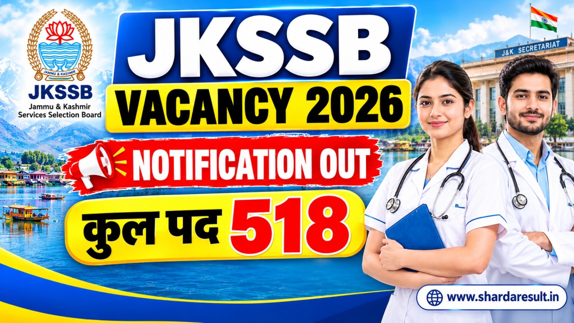 JKSSB Vacancy 2026 Notification Out