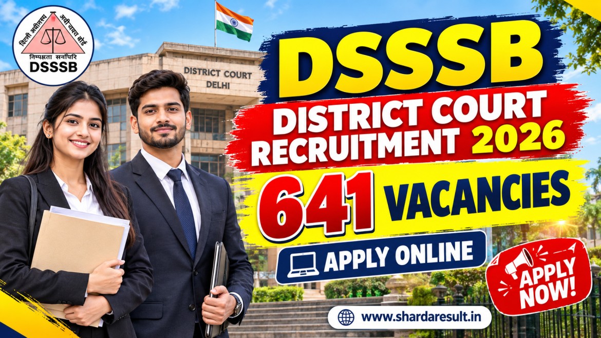 DSSSB PA, SPA, JJA, Process Server & Peon Recruitment 2026